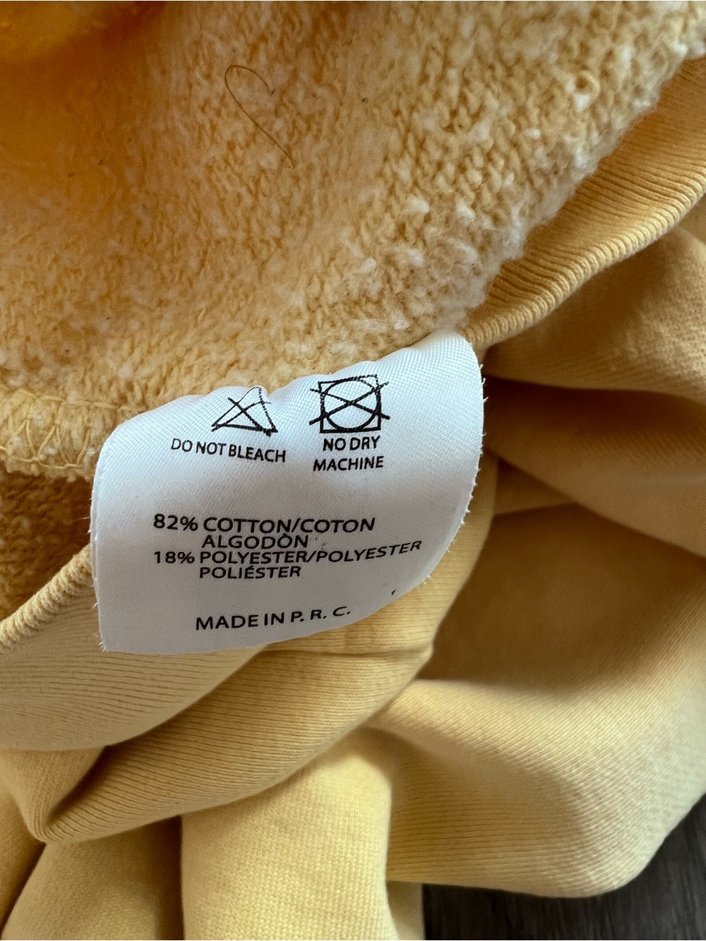 Brandy Melville Yellow Honey Embroidery Sweatshirt Crewneck One Size - Picture 4 of 4